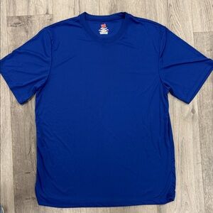 Hanes Men's Vibrant Blue Short Sleeve Tee